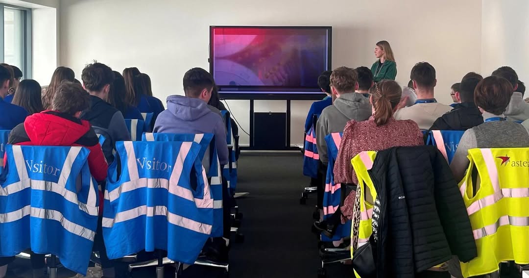 TY students visit Astellas entrance